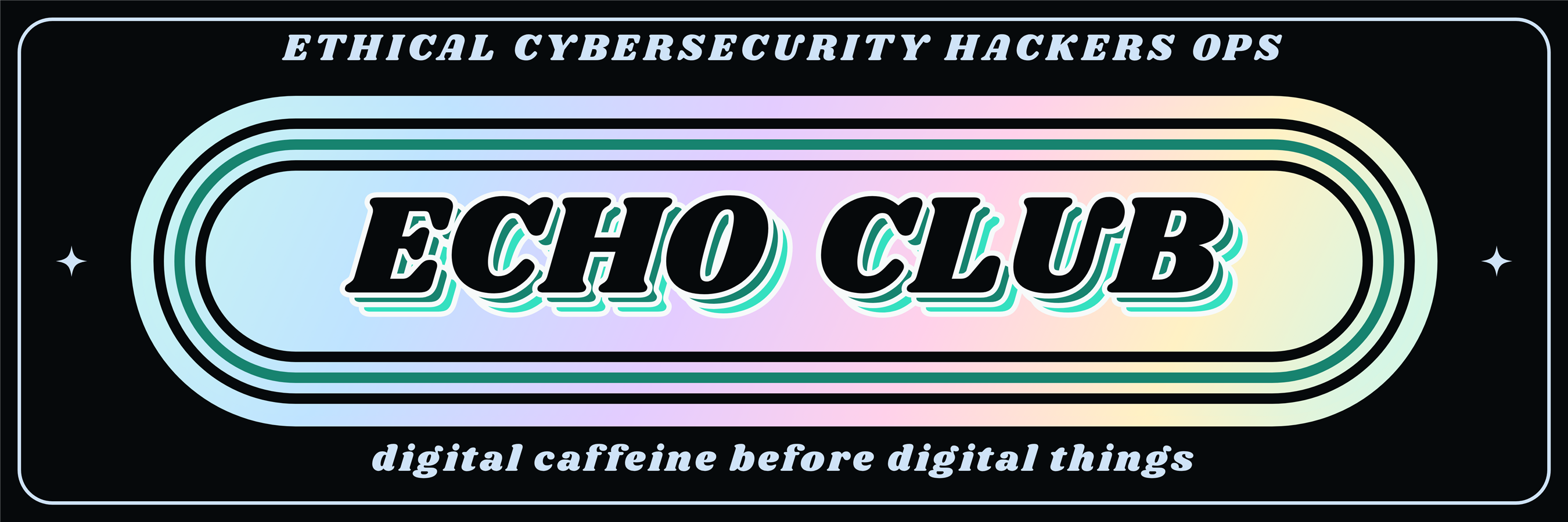 ECHO Club 6 by 2 foot banner, Holo Ping color version